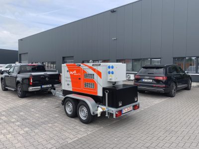 Mobil Strom mit einem 50 kVA Iveco Stromerzeuger