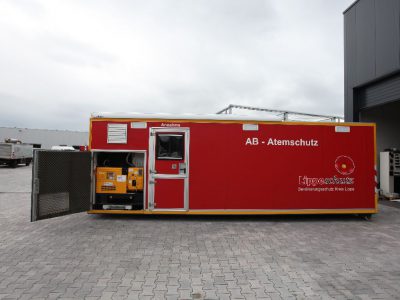 Stromerzeuger im Atemschutzcontainer