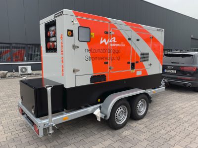 Mobiler Notstrom mit Iveco Motor mobil 160 kVA